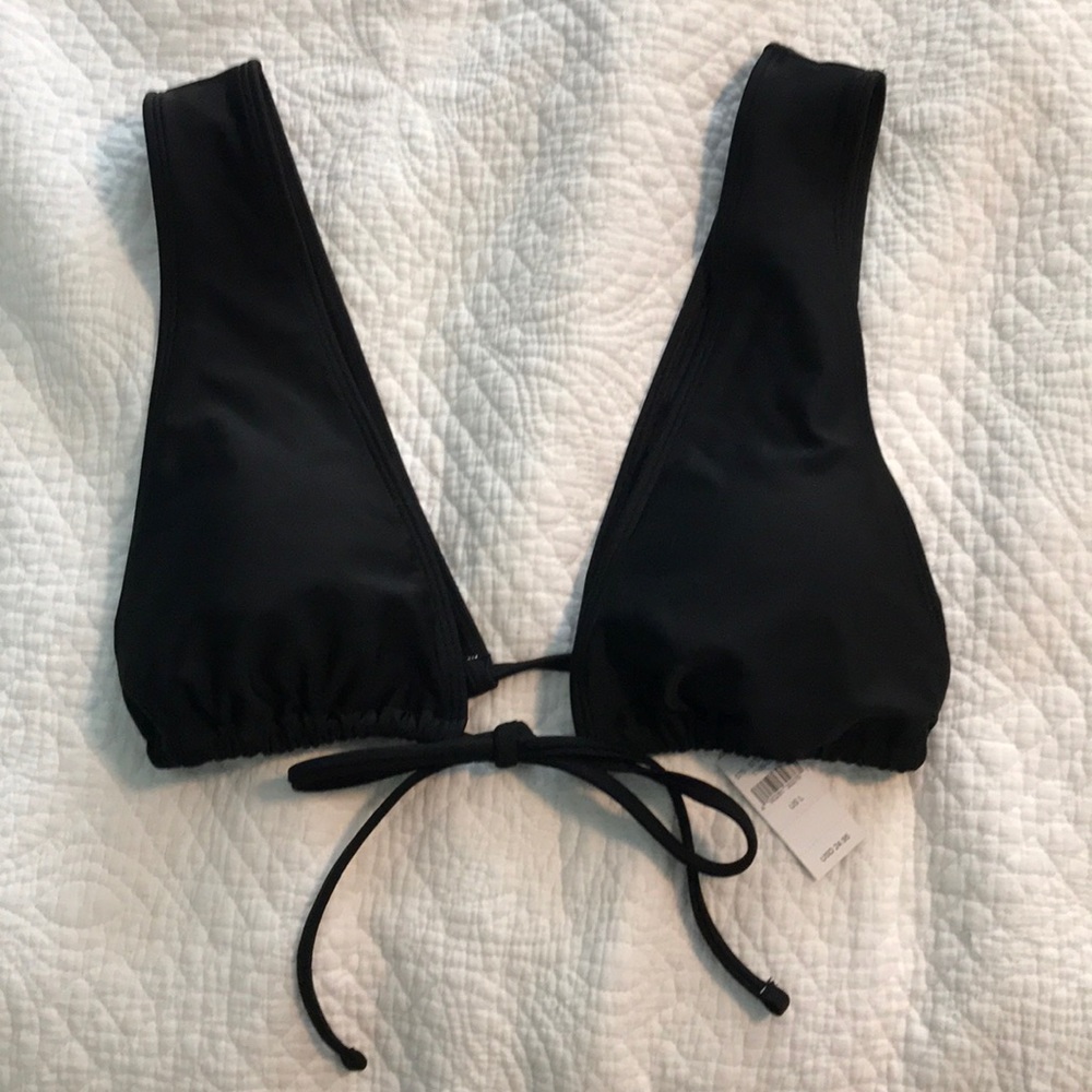 Aerie front tie bikini top